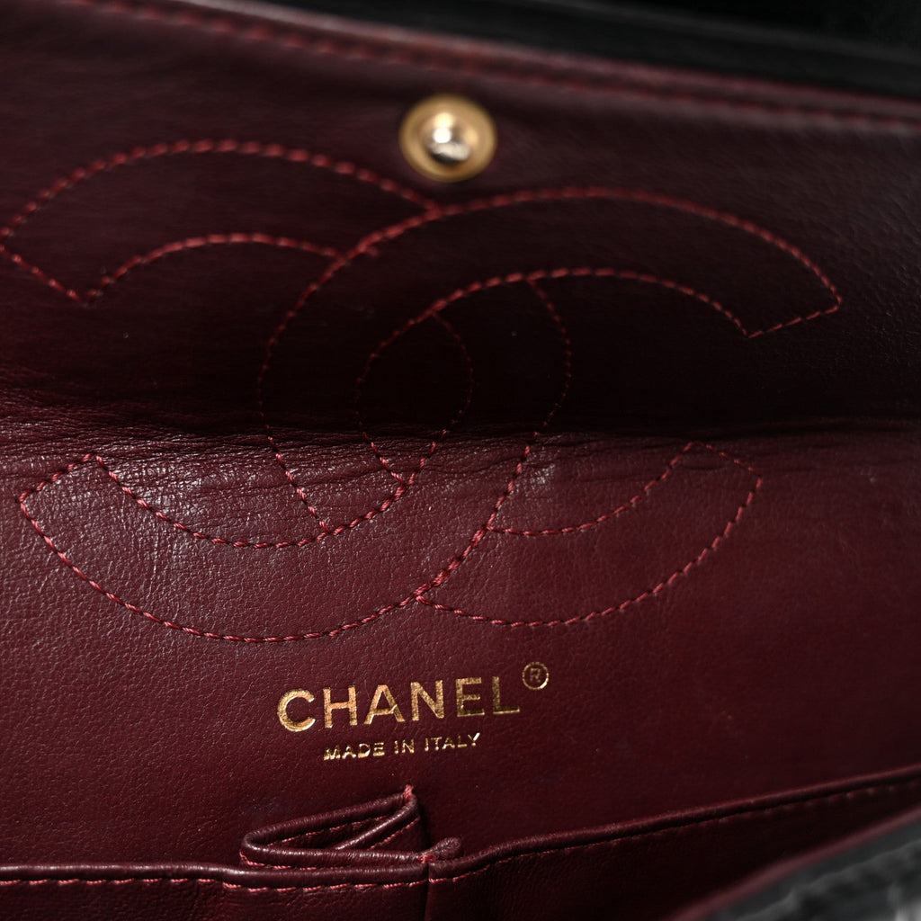 Chanel Aged Calfskin Quilted 2.55 Reissue 226 Flap Black