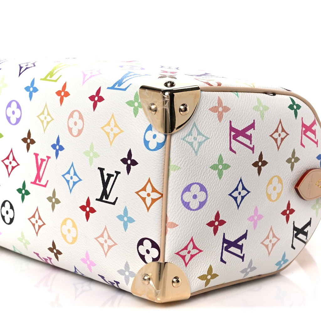 Louis Vuitton LV X TM Monogram Multicolor Speedy Bandouliere 25 White
