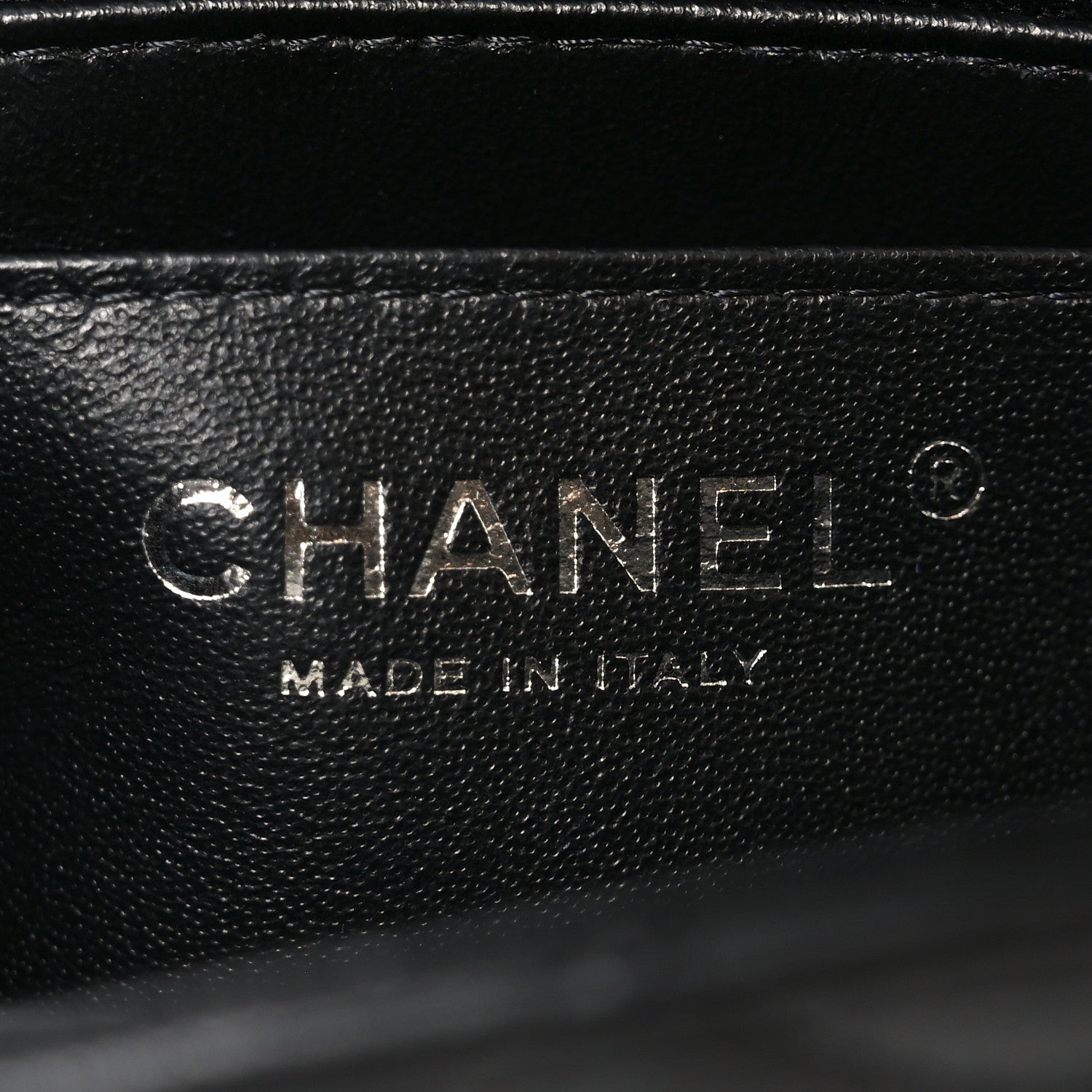 Chanel Lambskin Quilted Mini Rectangular Flap Black