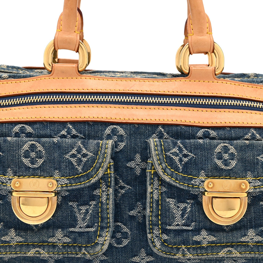 Louis Vuitton Monogram Denim Neo Speedy Blue