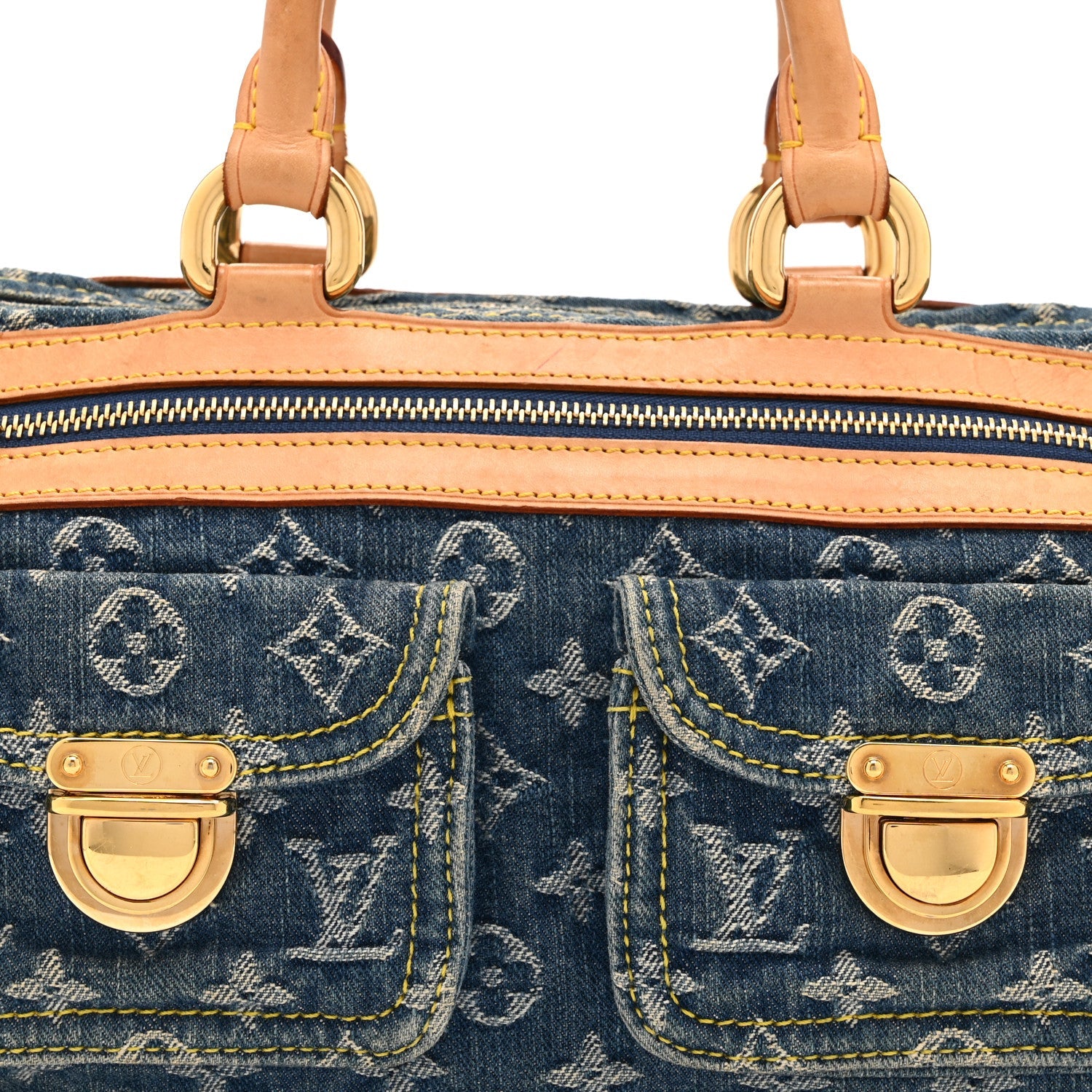 Louis Vuitton Monogram Denim Neo Speedy Blue
