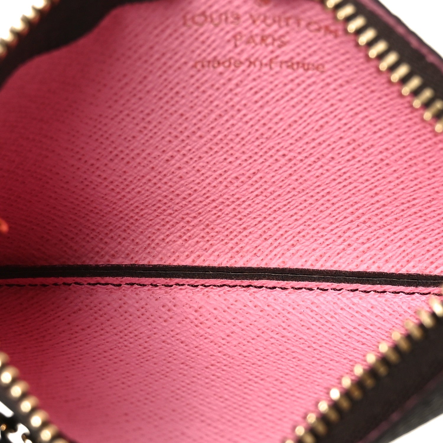 Louis Vuitton Monogram 2022 Christmas Animation Paris Key Pouch Pink