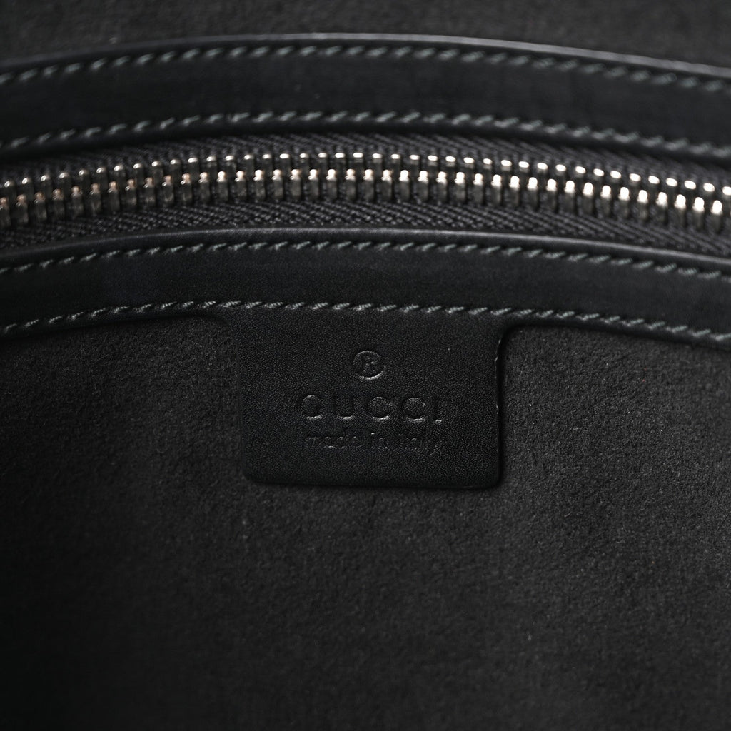 Gucci GG Supreme Monogram Caleido Web Briefcase Black