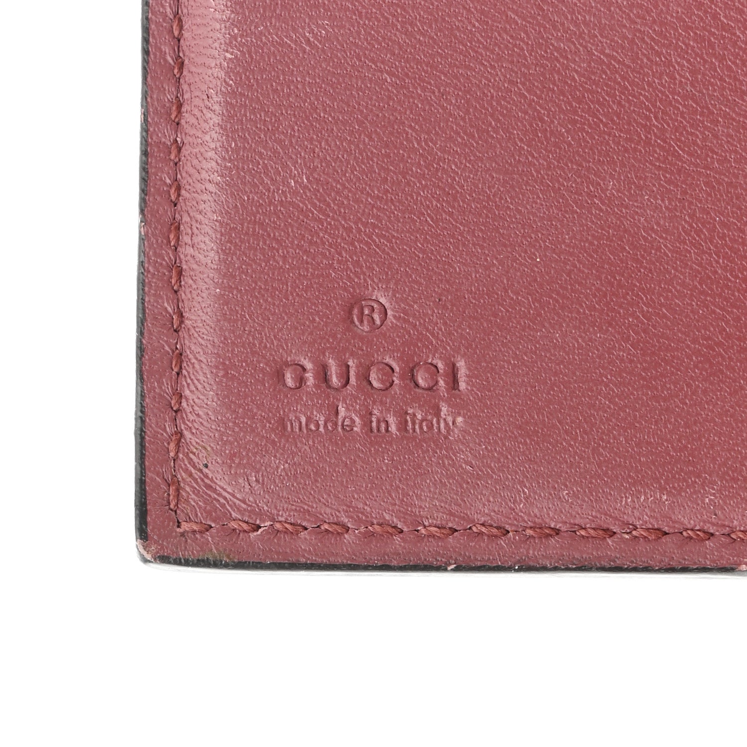 Gucci GG Supreme Monogram Blooms French Flap Wallet Beige Multicolor Dry Rose