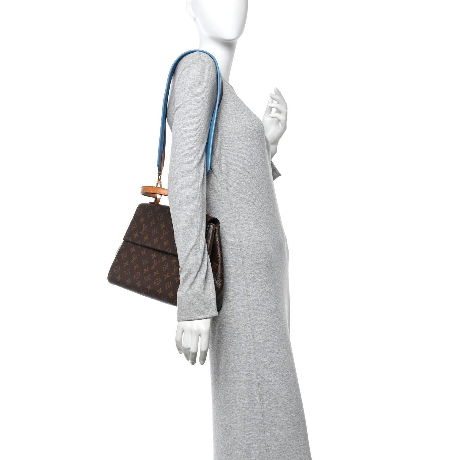 Louis Vuitton Monogram Cluny MM Blue Glacial
