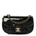 Chanel Patent Calfskin Quilted Mini Flap Black