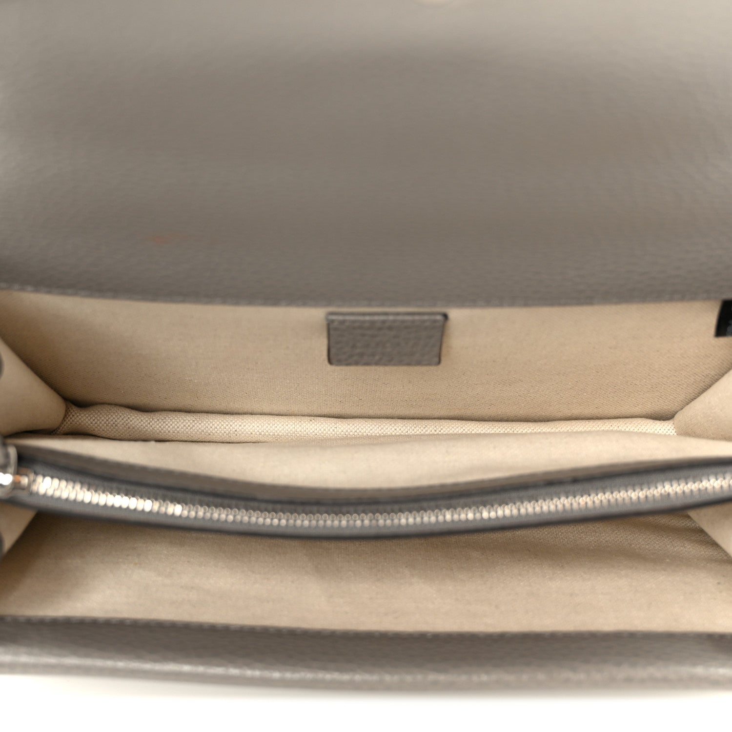 Gucci Pebbled Calfskin Small Dionysus Shoulder Bag Dusty Grey