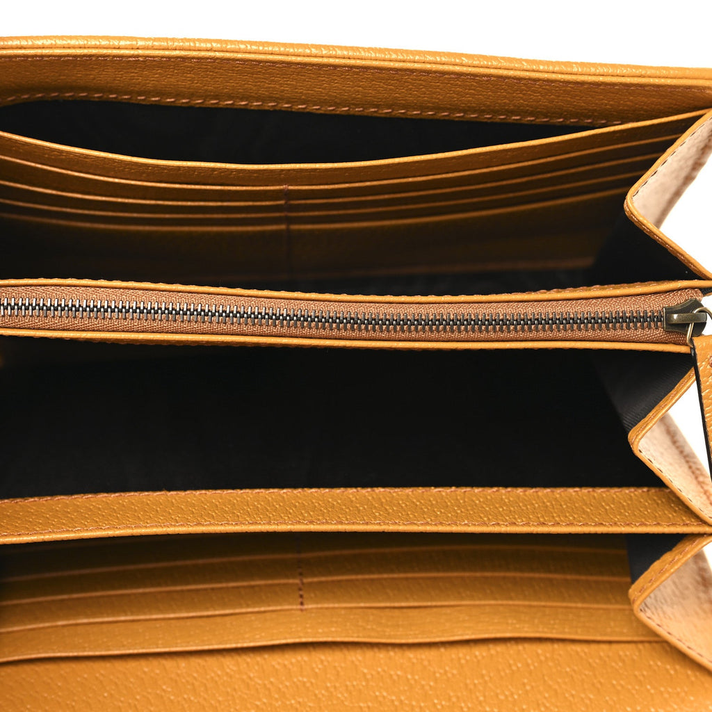 Gucci Raffia GG Monogram Matelasse GG Marmont Chain Wallet Natural Beige Off White Sun Oil
