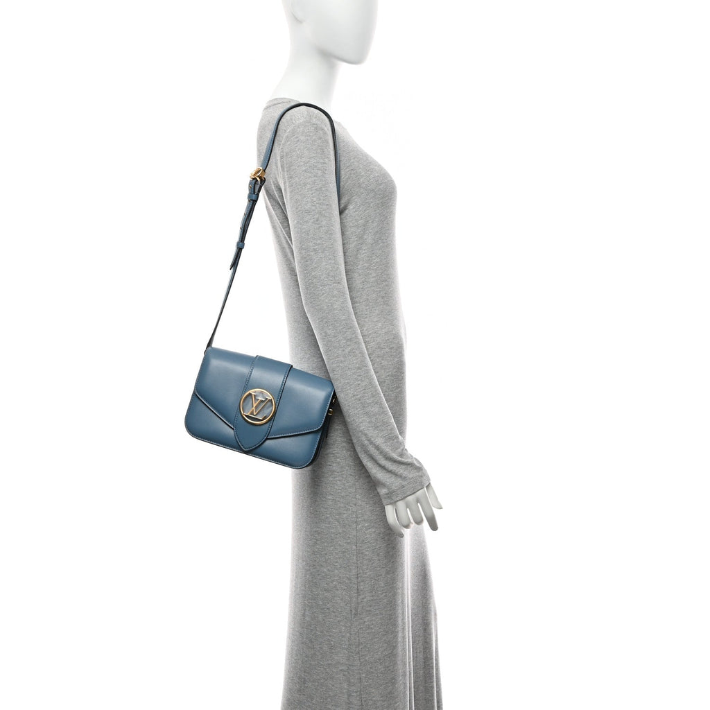 Louis Vuitton Smooth Calfskin LV Pont 9 Blue Orage