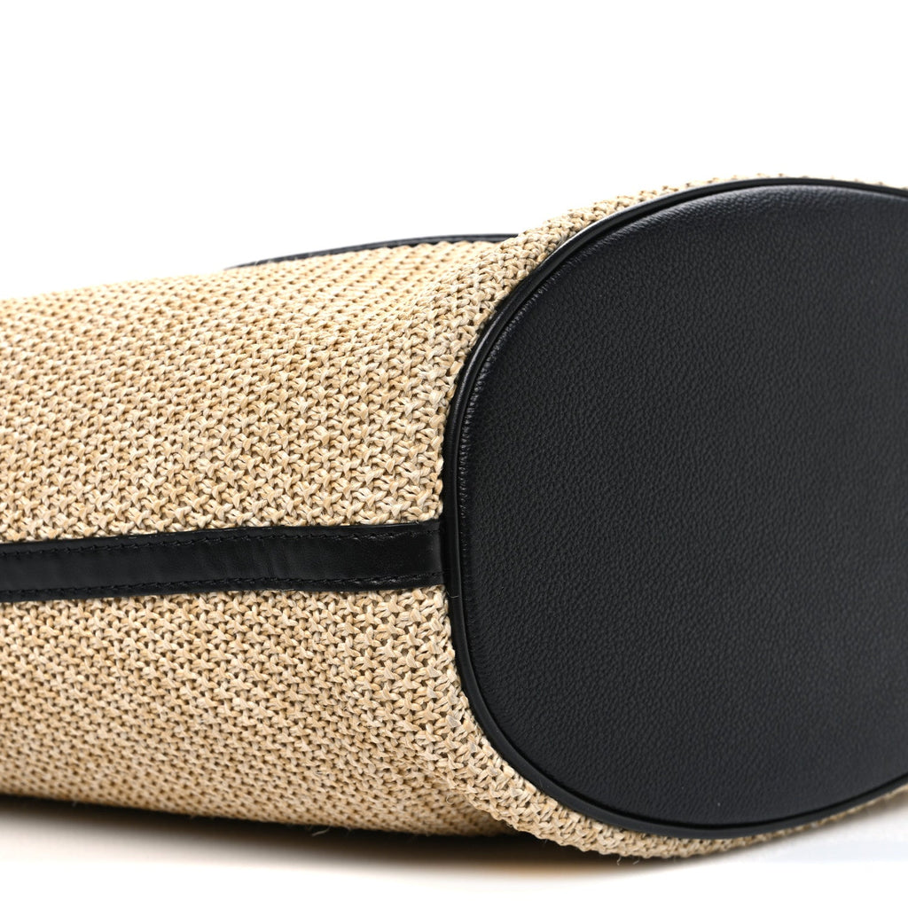 Louis Vuitton Raffia Saint Jacques Tote Black