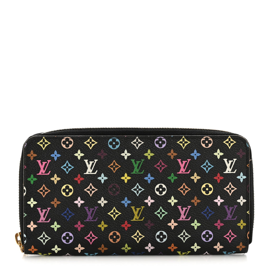 Louis Vuitton Monogram Multicolor Zippy Wallet Black Grenade