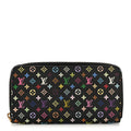 Louis Vuitton Monogram Multicolor Zippy Wallet Black Grenade