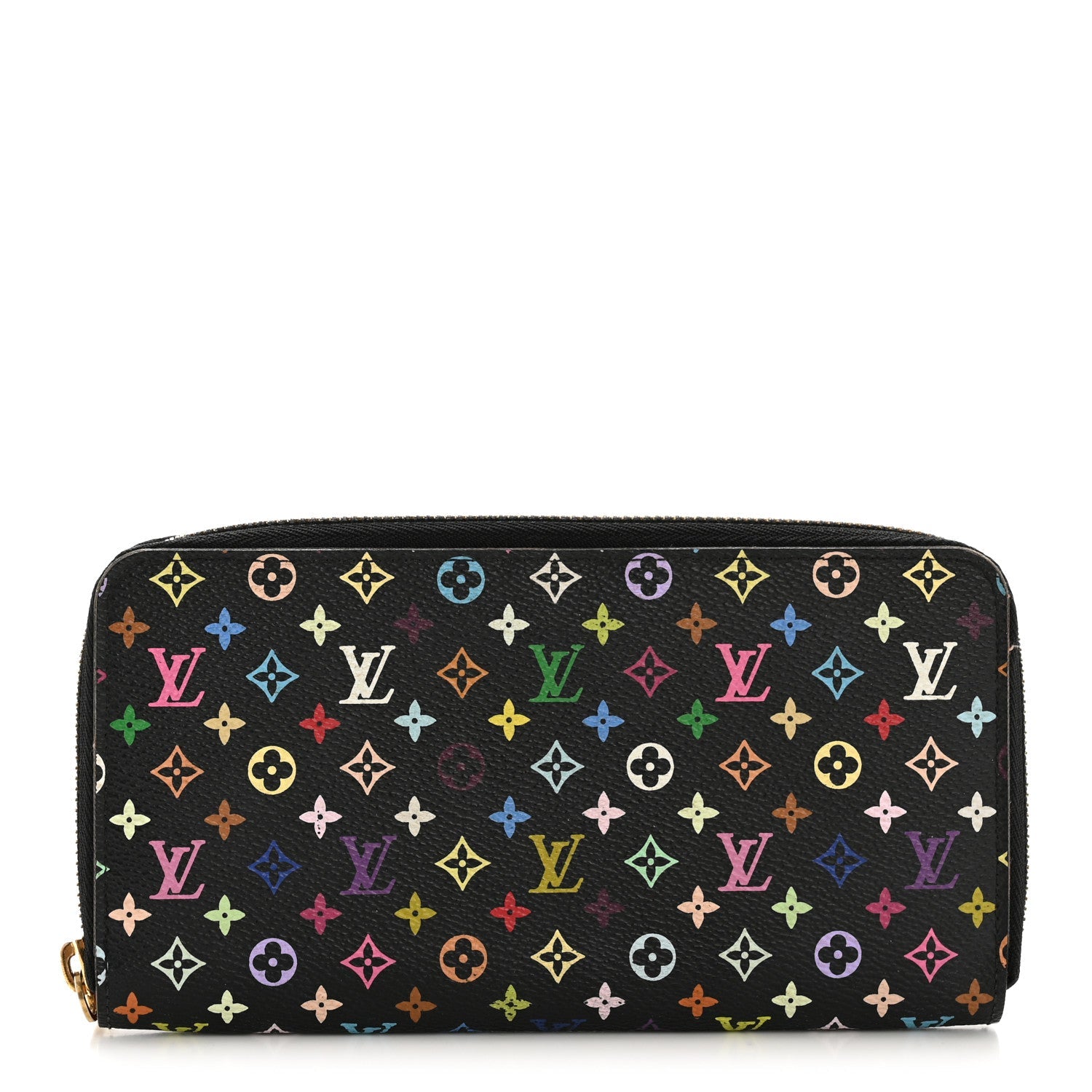 Louis Vuitton Monogram Multicolor Zippy Wallet Black Grenade