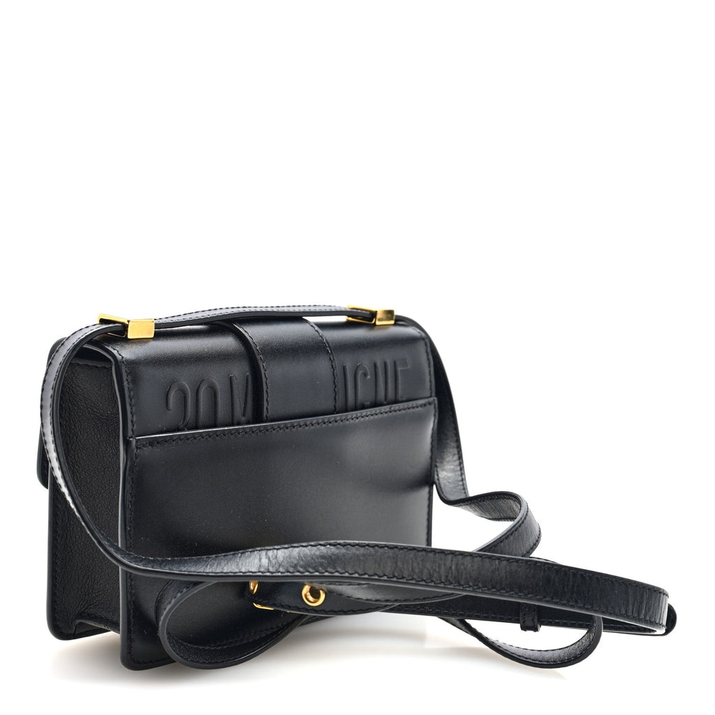 Christian Dior Smooth Calfskin Micro 30 Montaigne Flap Bag Black