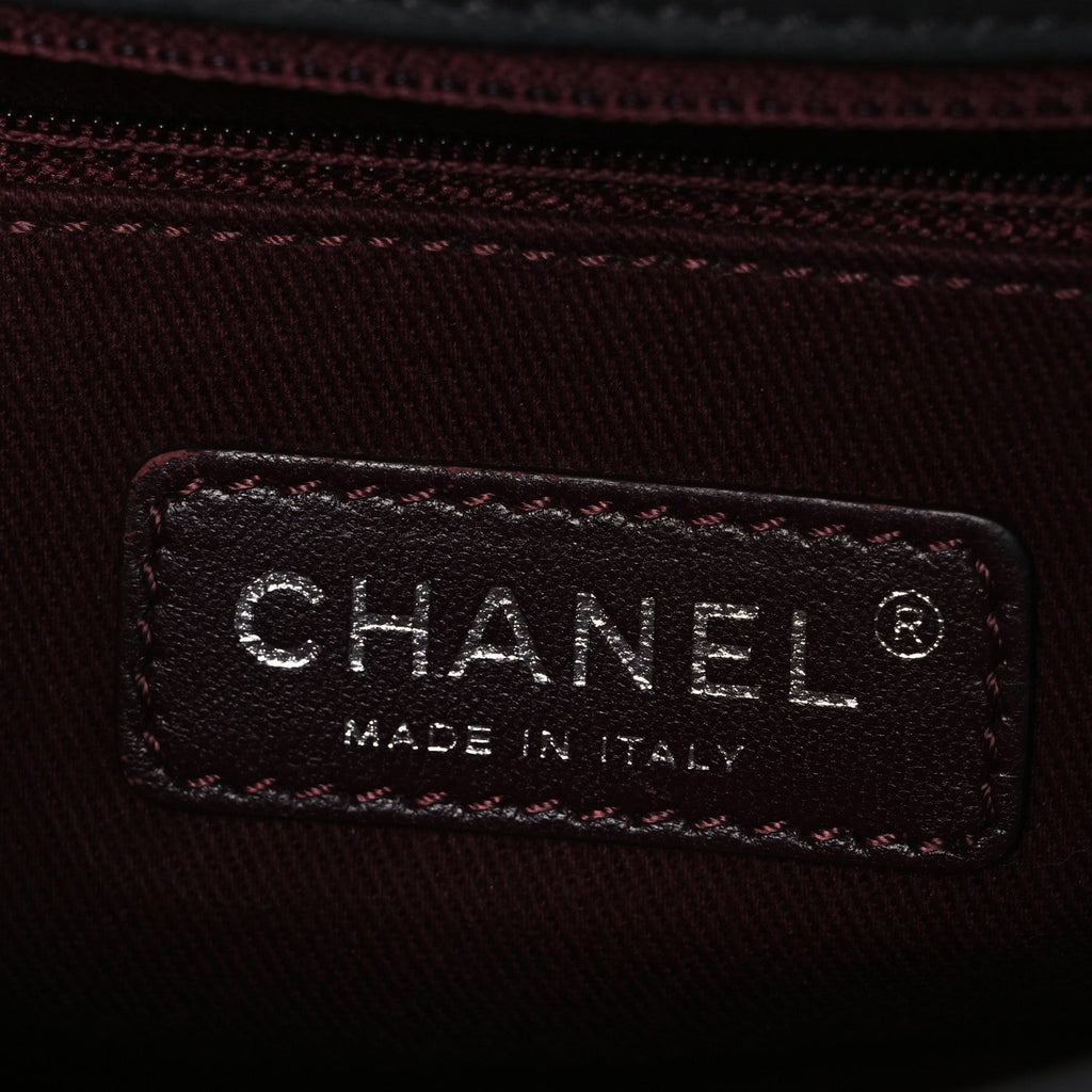 Chanel Calfskin Diamond Embossed Medium New Chic Flap Dark Grey