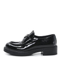 Prada Vernice Triangle 50mm Loafers 39.5 Black