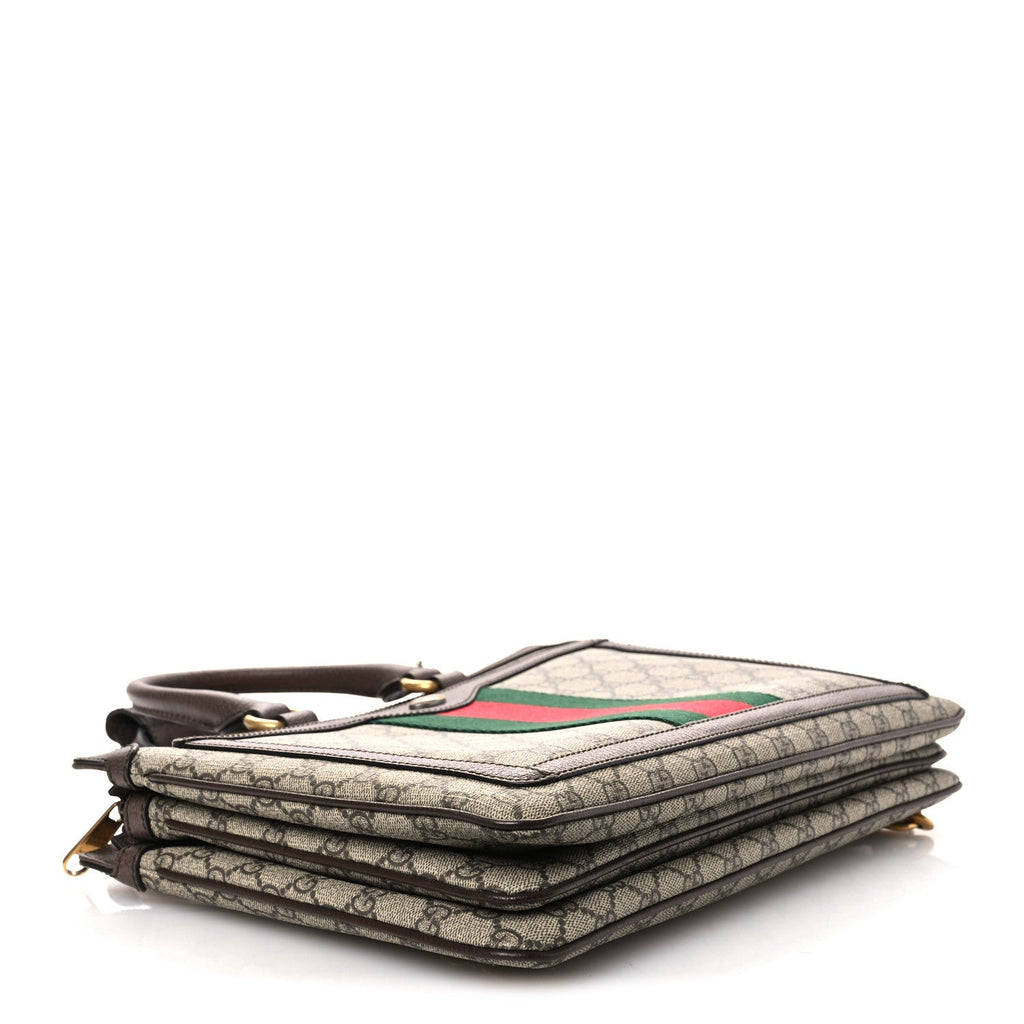 Gucci GG Supreme Monogram Web Ophidia Convertible Backpack Beige New Acero