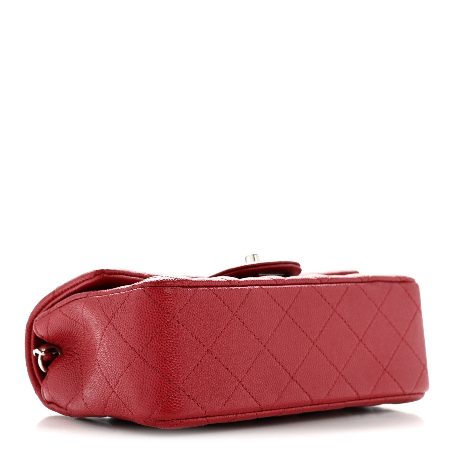 Chanel Caviar Quilted Mini Rectangular Flap Dark Red