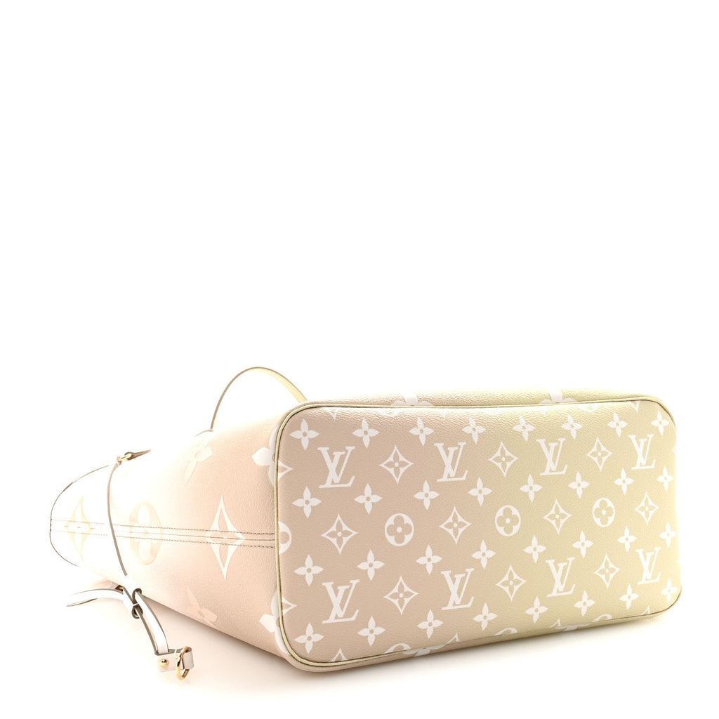 Louis Vuitton Monogram Giant Spring In The City Neverfull MM Sunset Kaki