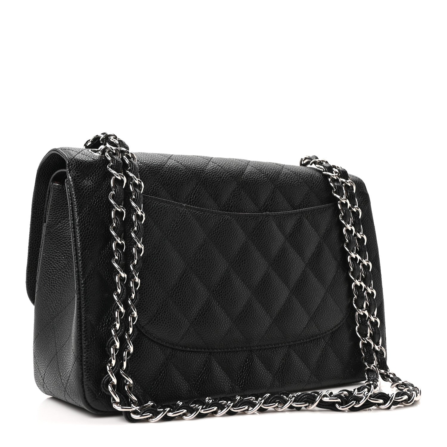 Chanel Caviar Quilted Jumbo Double Flap Black