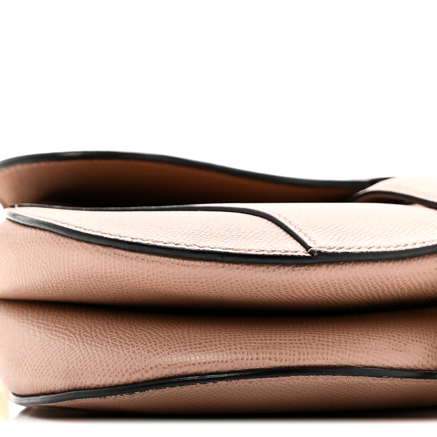 Christian Dior Grained Calfskin Saddle Bag Blush