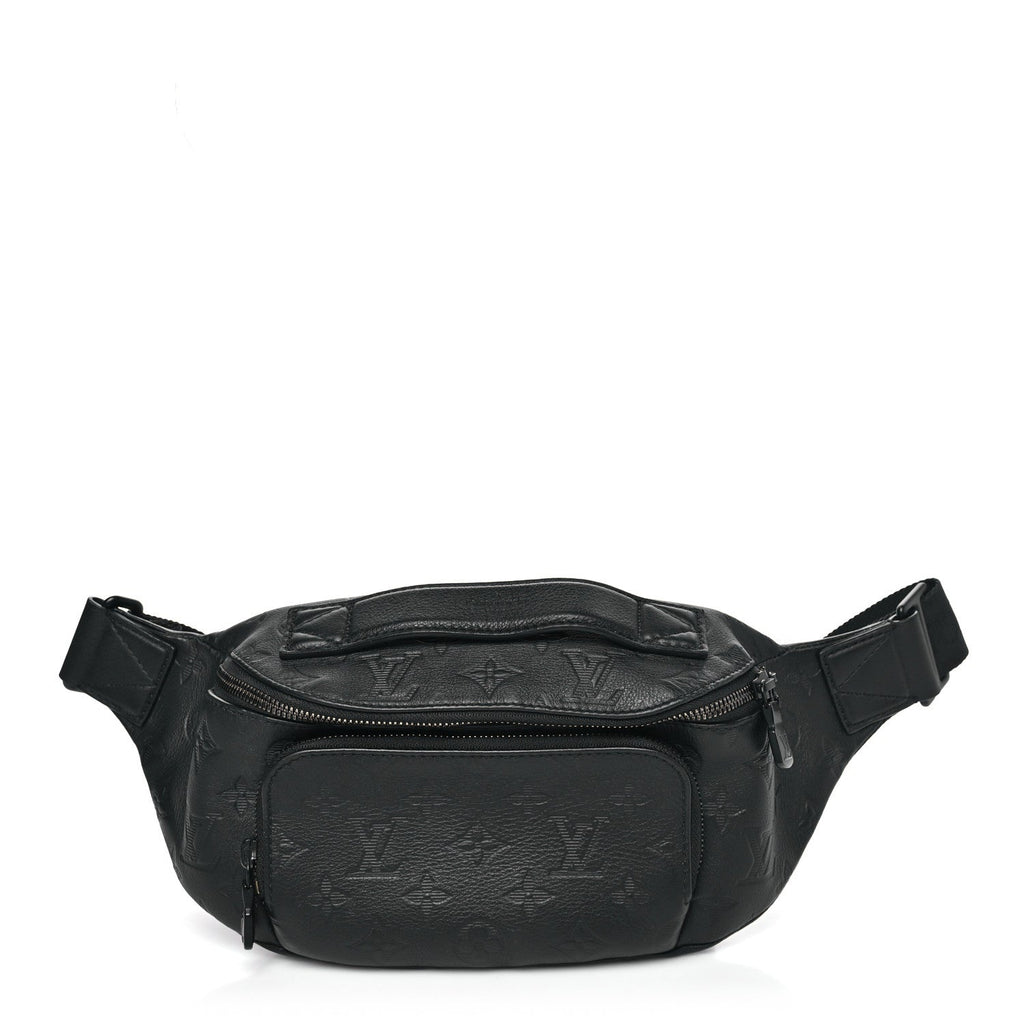 Louis Vuitton Calfskin Monogram Shadow Rush BumBag Black