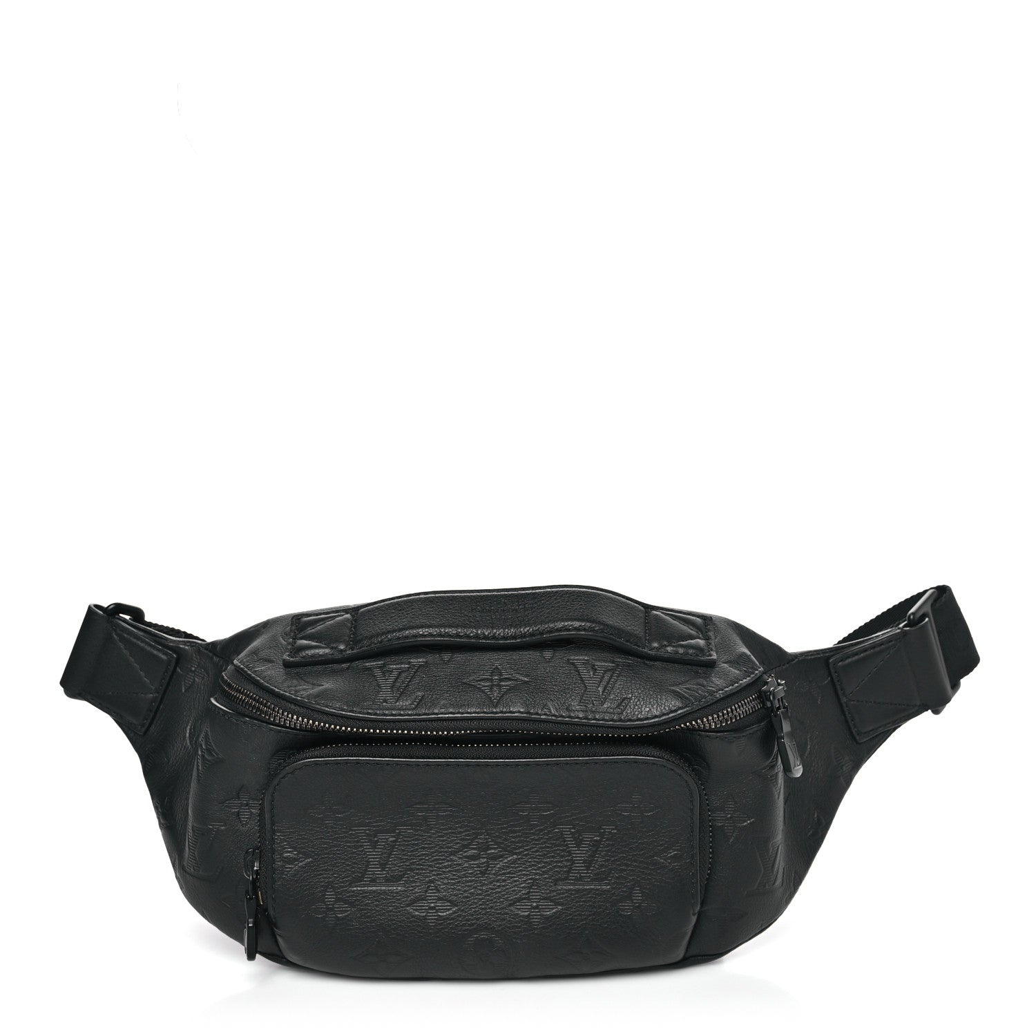 Louis Vuitton Calfskin Monogram Shadow Rush BumBag Black