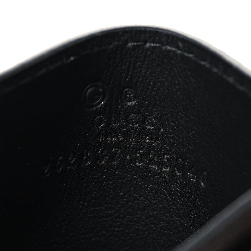 Gucci Microguccissima Card Holder Black