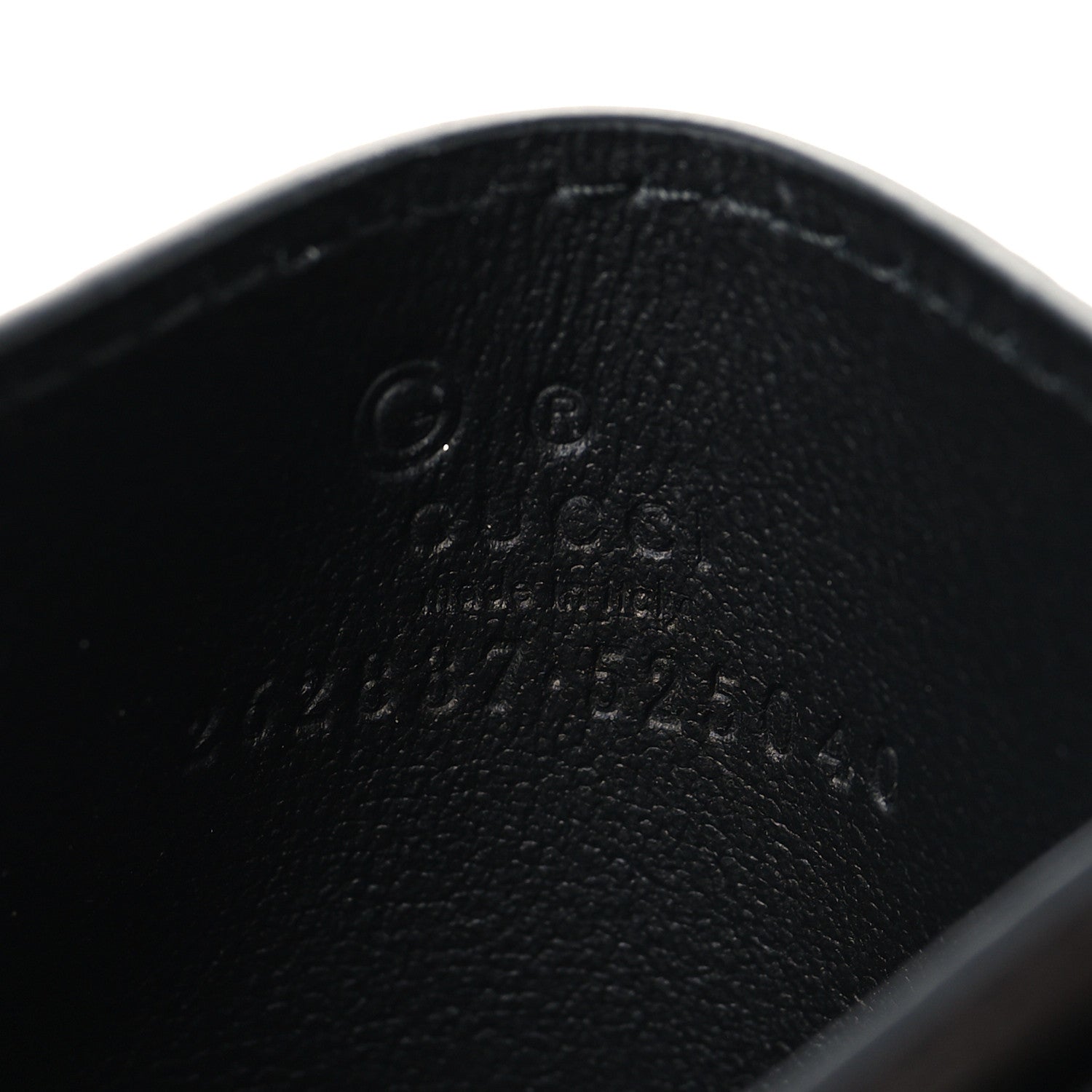 Gucci Microguccissima Card Holder Black