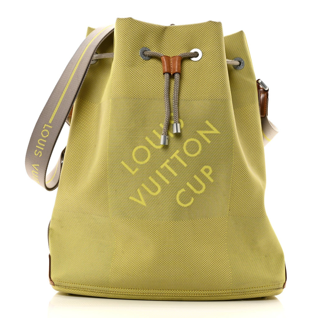 Louis Vuitton Damier Geant Americas Cup Volunteer Bag Yellow