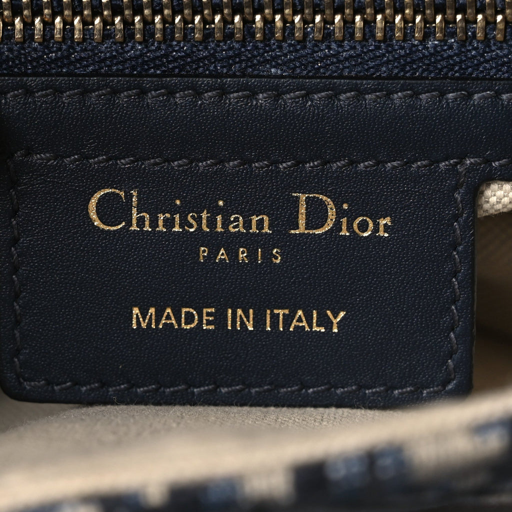 Christian Dior Oblique Saddle Bag Blue
