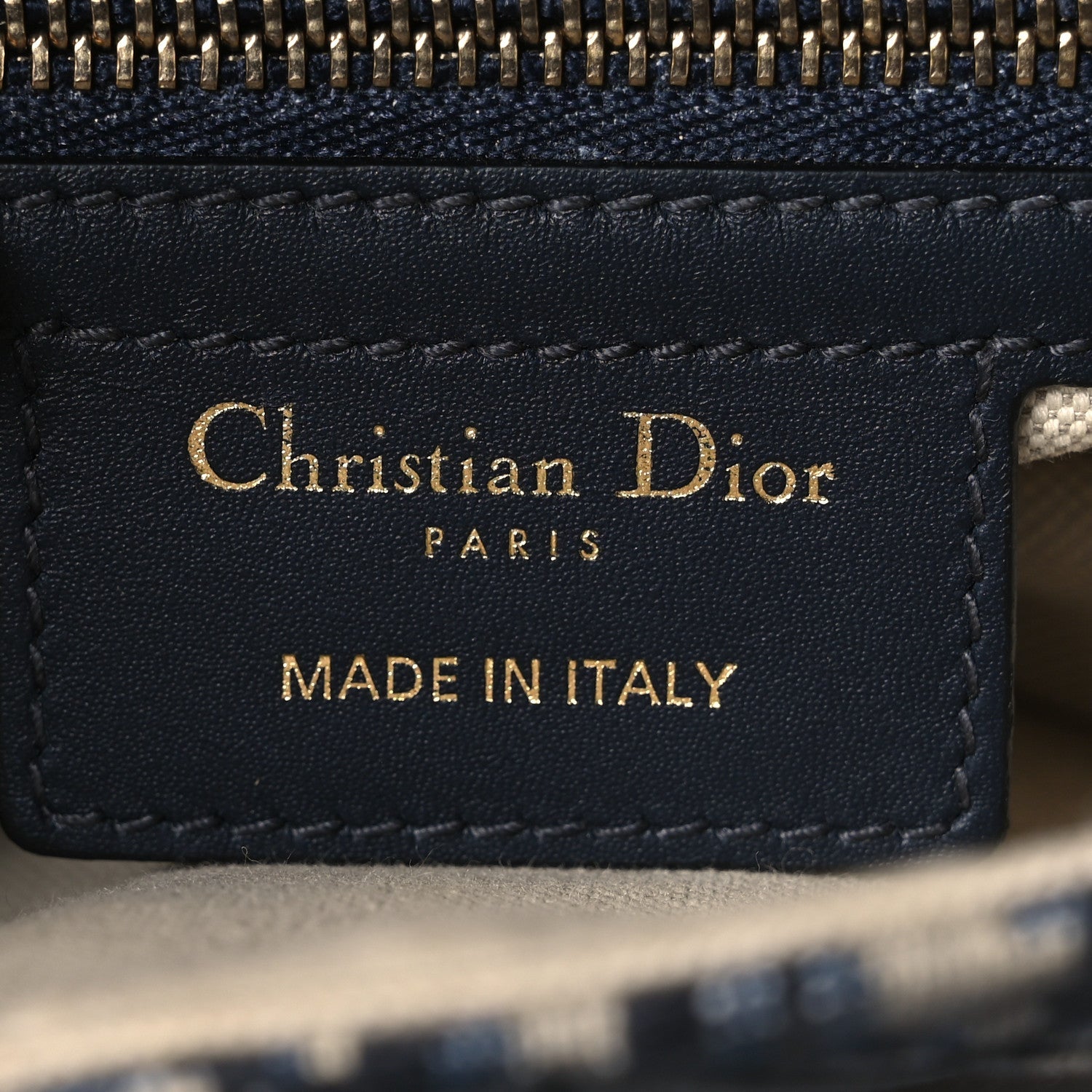 Christian Dior Oblique Saddle Bag Blue