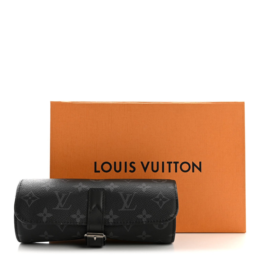 Louis Vuitton Monogram Eclipse 3 Watch Travel Case