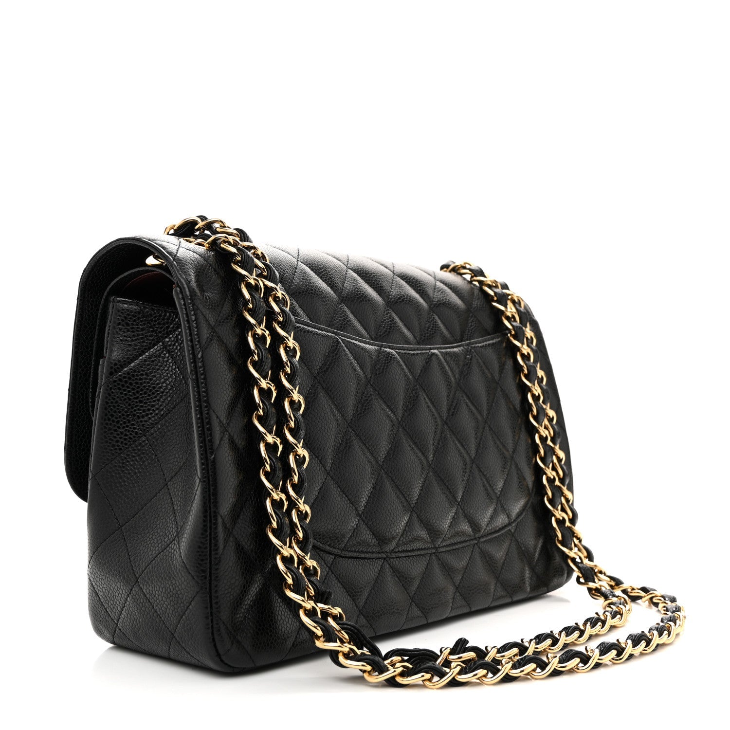 Chanel Caviar Quilted Jumbo Double Flap Black