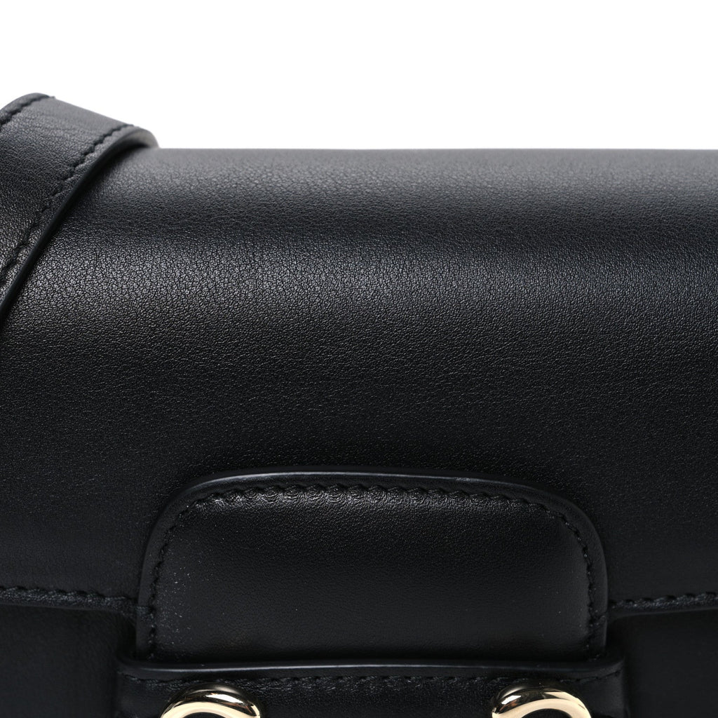 Gucci Arabella Calfskin Horsebit 1955 Shoulder Bag  Black