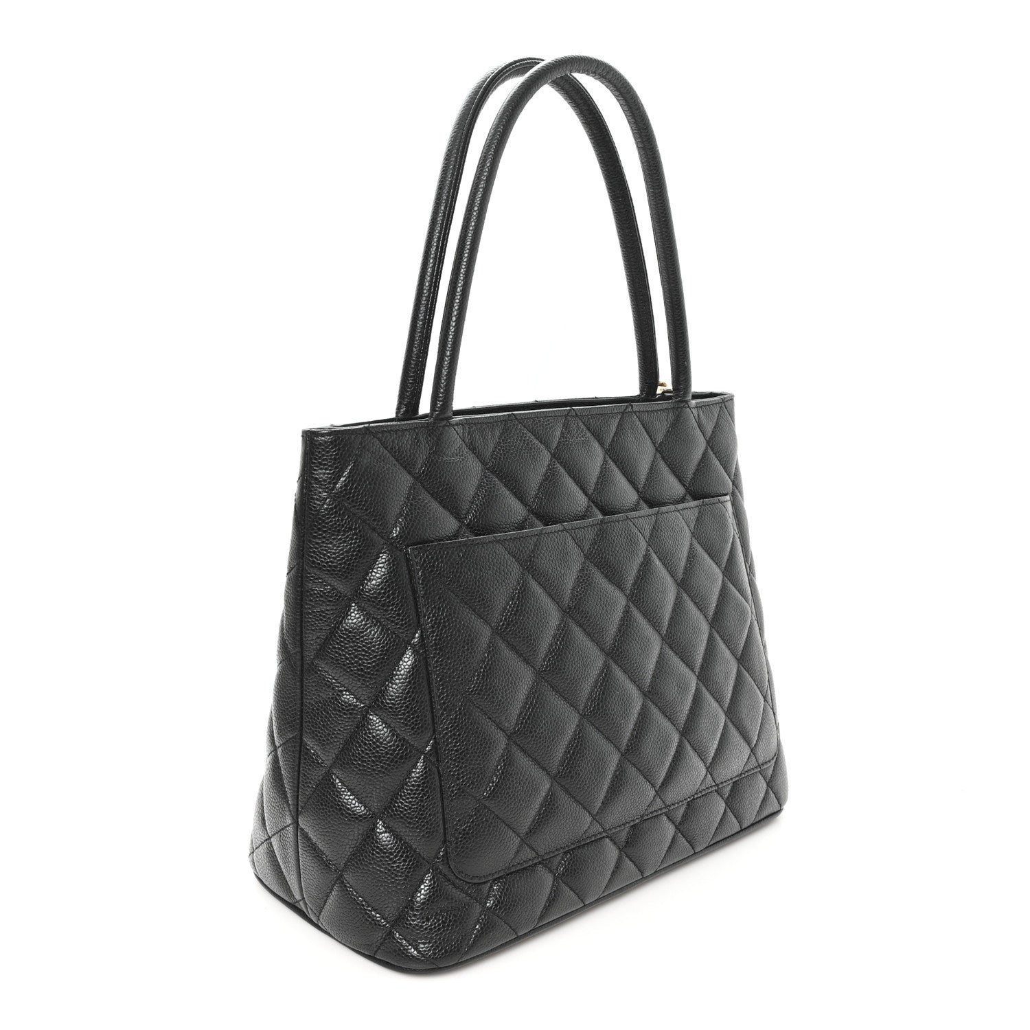 Chanel Caviar Quilted Medallion Tote Black