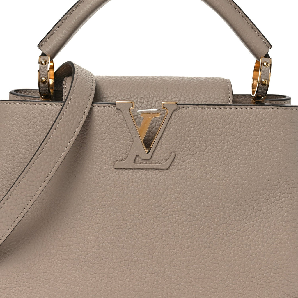 Louis Vuitton Taurillon Capucines BB Galet