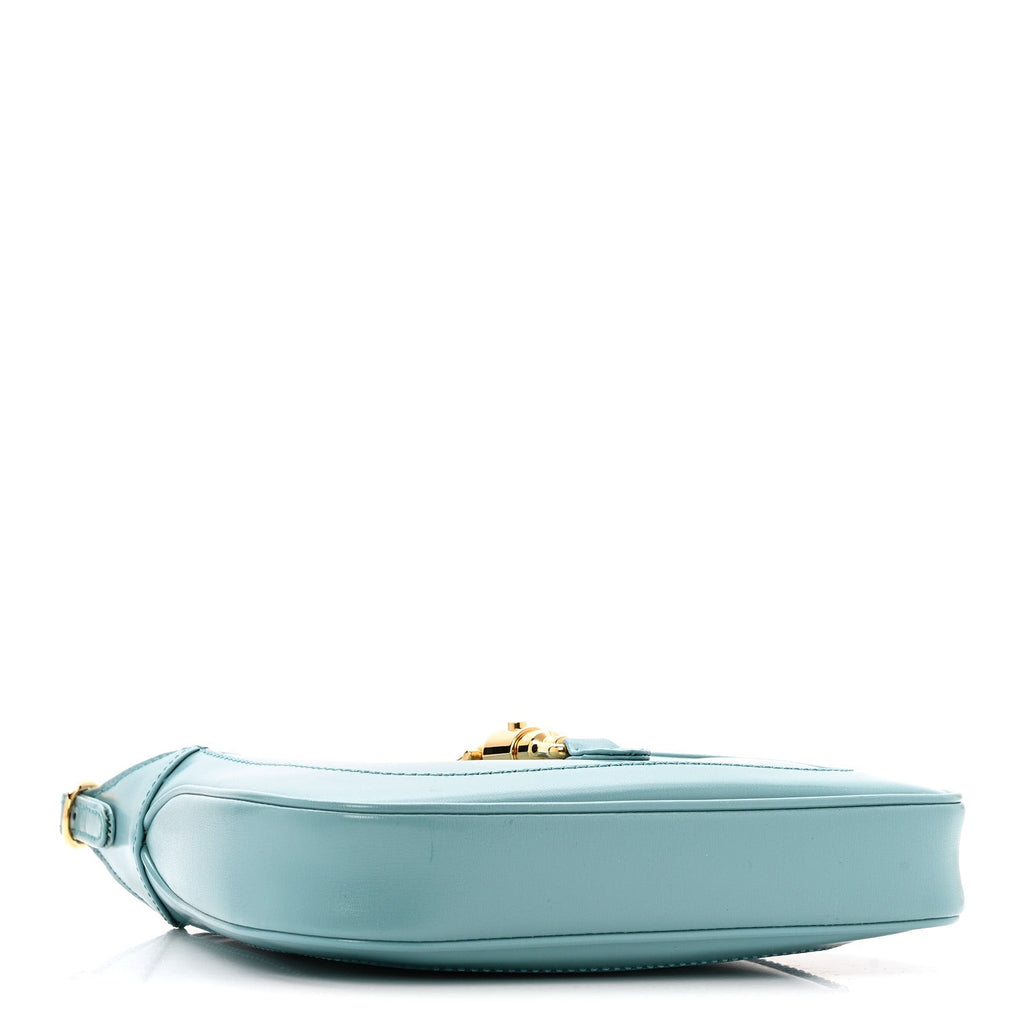 Gucci Boarded Dyana Lux Calfskin Mini Jackie 1961 Hobo Dusty Azure