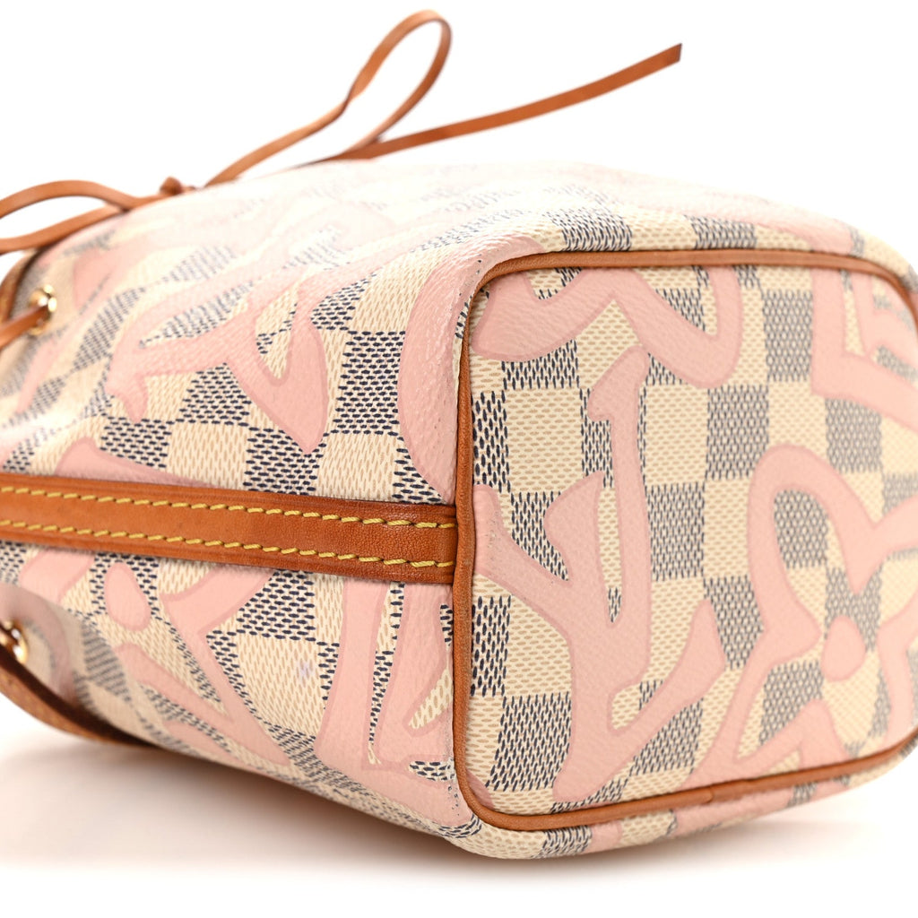 Louis Vuitton Damier Azur Tahitienne Nano Noe Rose Ballerine