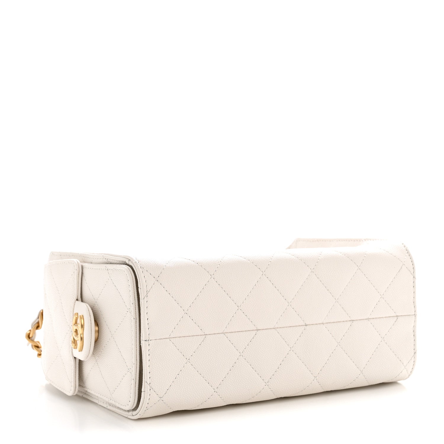 Chanel Caviar Quilted Mini Chanel 25 Handbag White