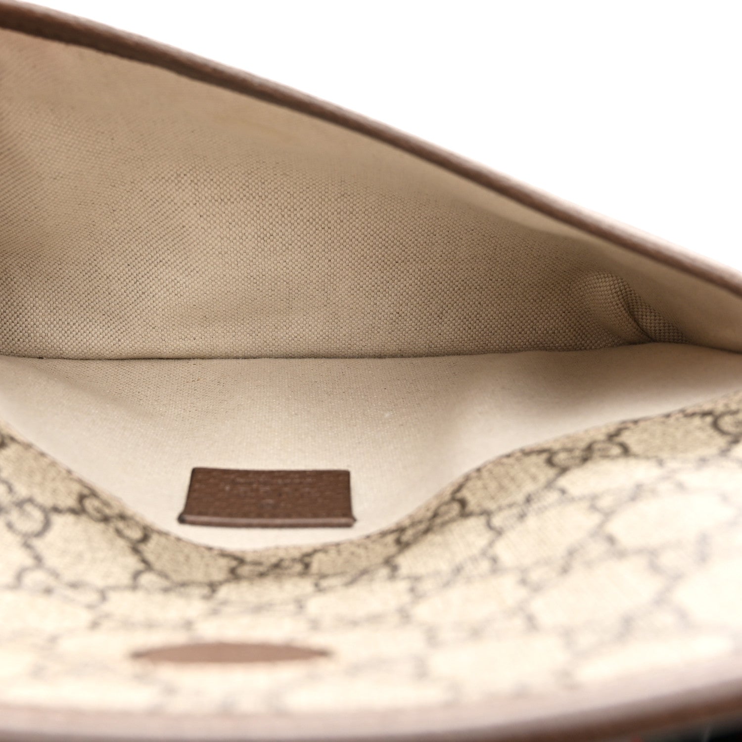 Gucci GG Supreme Monogram Neo Vintage Web Belt Bag Brown