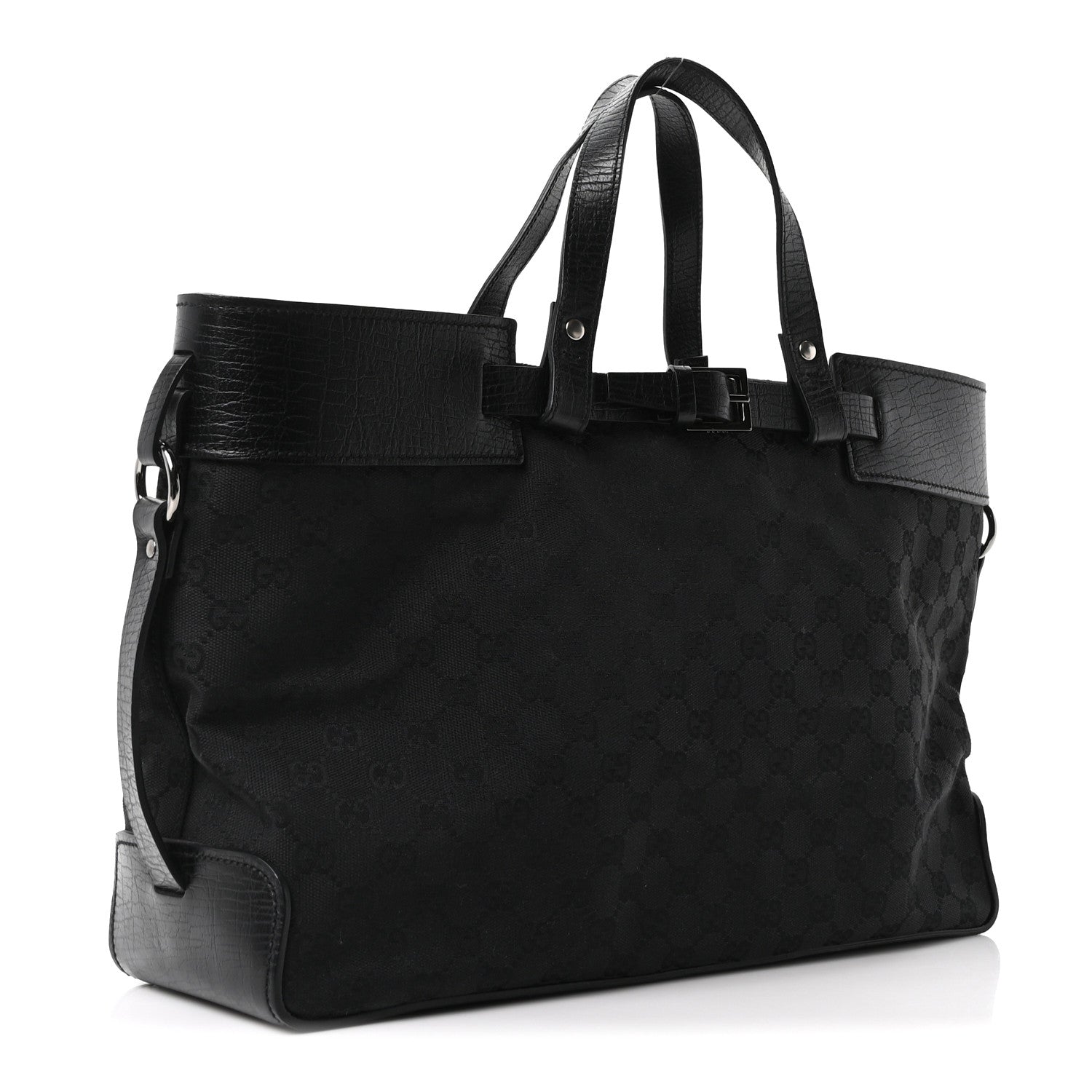 Gucci Monogram Large Tote Black
