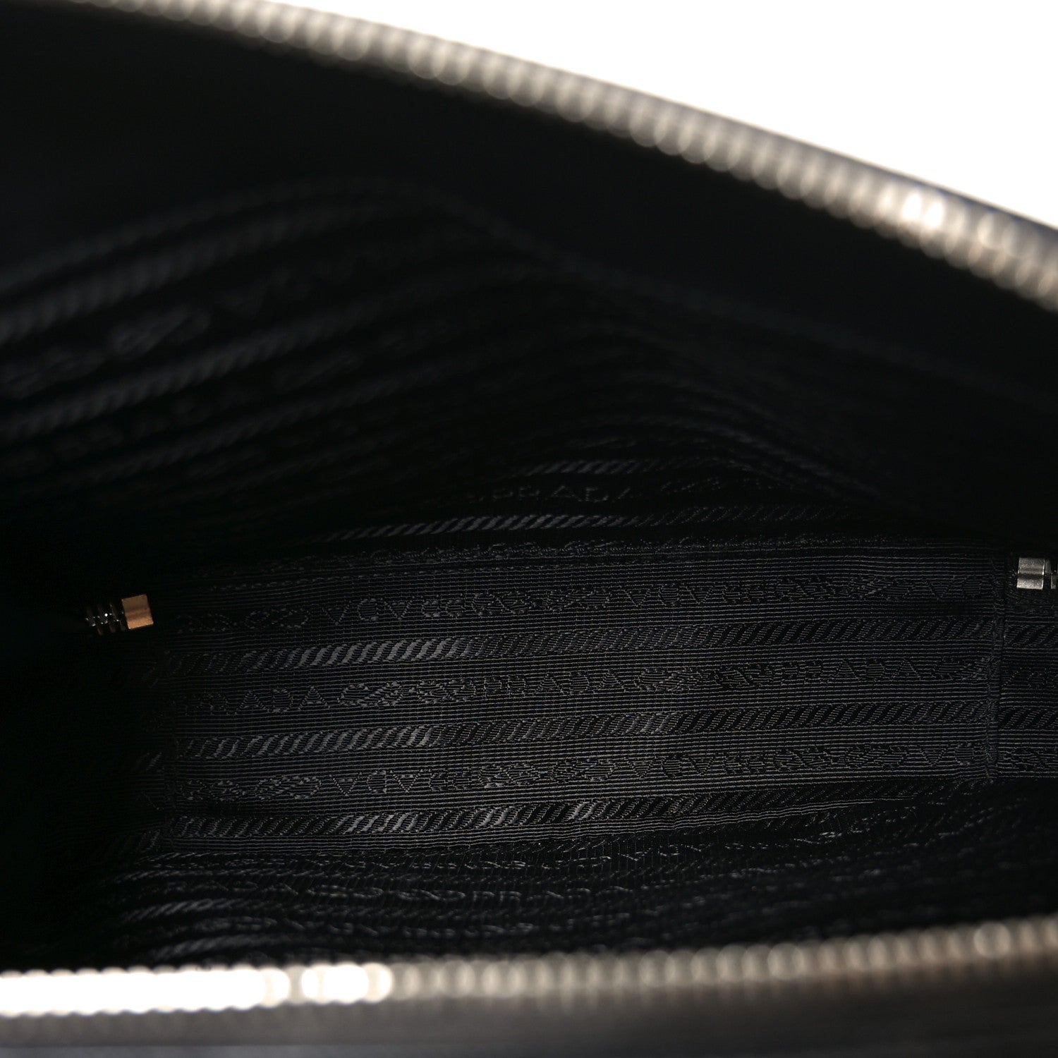 Prada Saffiano Travel Medium Brique Crossbody Bag Black
