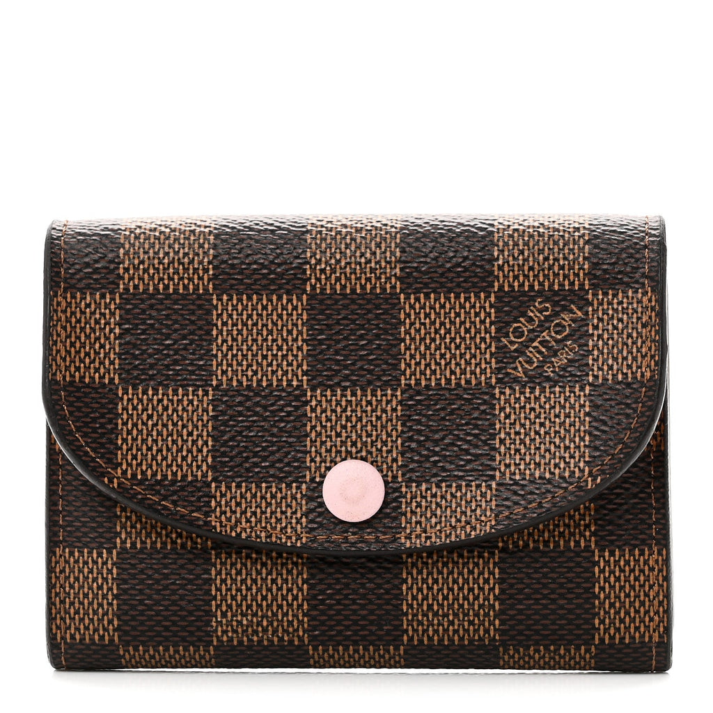 Louis Vuitton Damier Ebene Rosalie Coin Purse Rose Ballerine