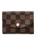 Louis Vuitton Damier Ebene Rosalie Coin Purse Rose Ballerine