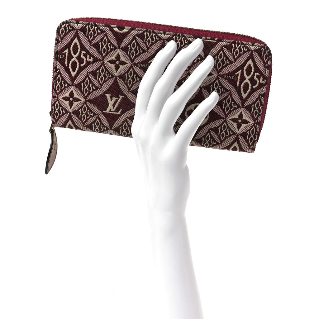 Louis Vuitton Jacquard Since 1854 Zippy Wallet Bordeaux