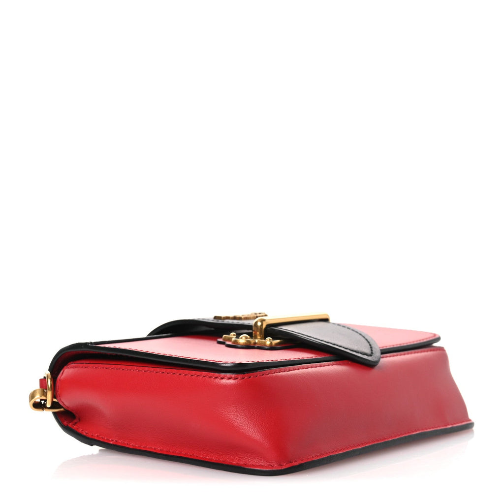 Prada Saffiano City Calf Cahier Belt Bag Fuoco Black
