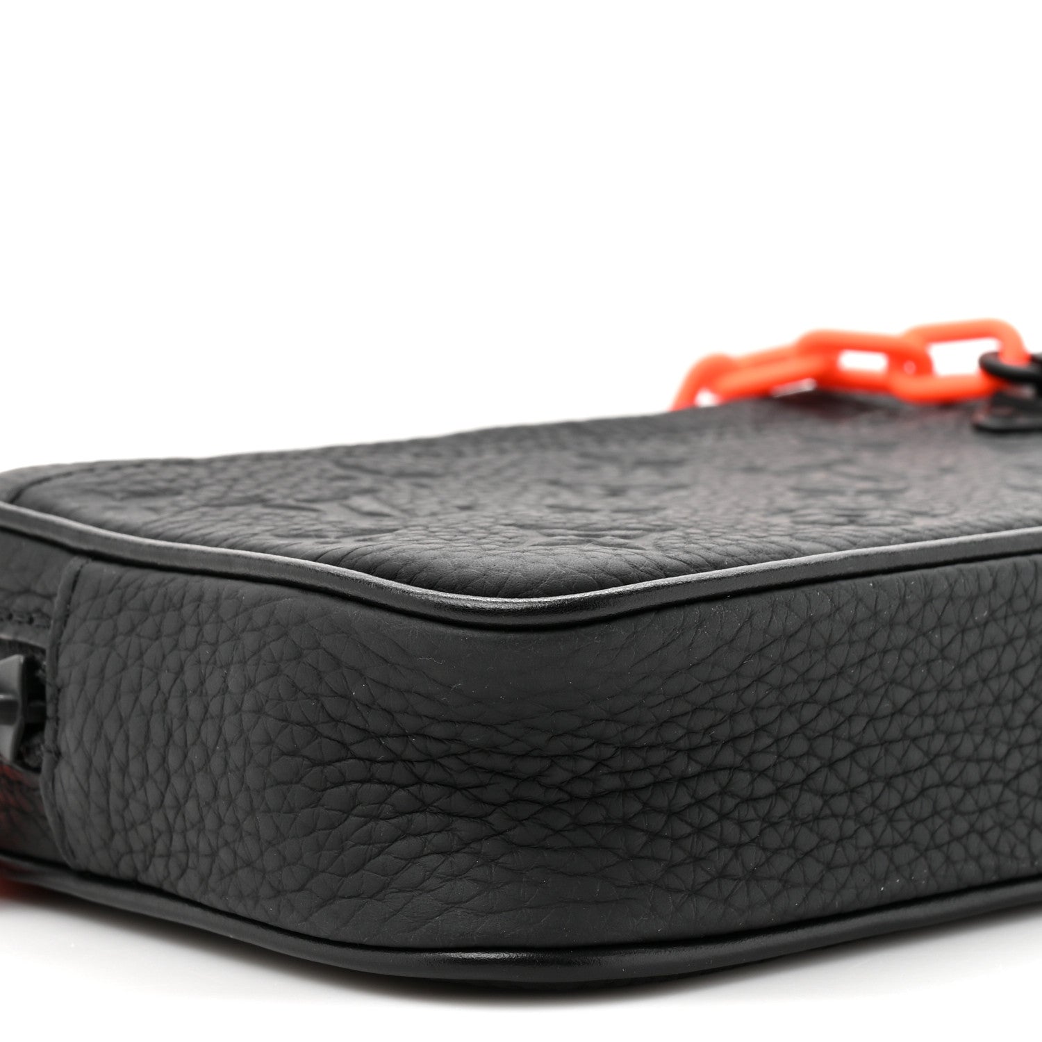 Louis Vuitton Taurillon Monogram Uniformes Solar Ray Soft Pochette Volga Belt Bag Black