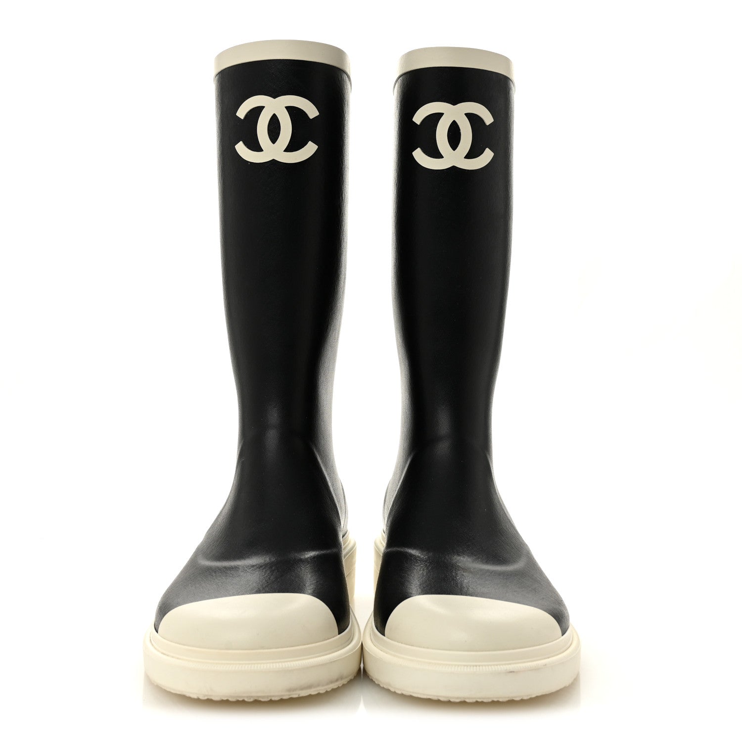 Caoutchouk CC High Boots 40 Black White
