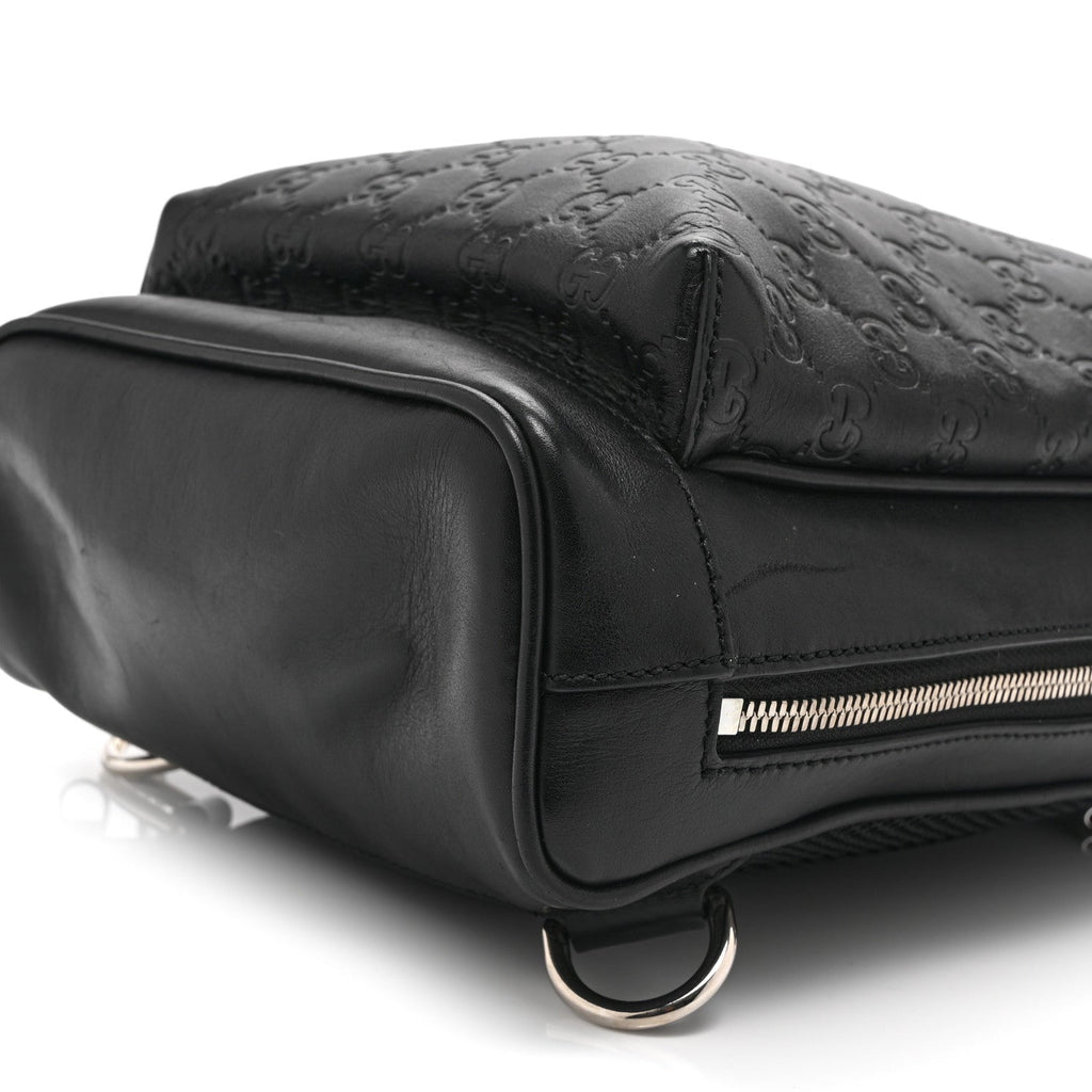 Gucci Guccissima Sling Backpack Black